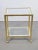 Metal Vintage Regency Two-Tone Serving Trolley in Brass & Glass, 1970s For Sale - Image 7 of 9