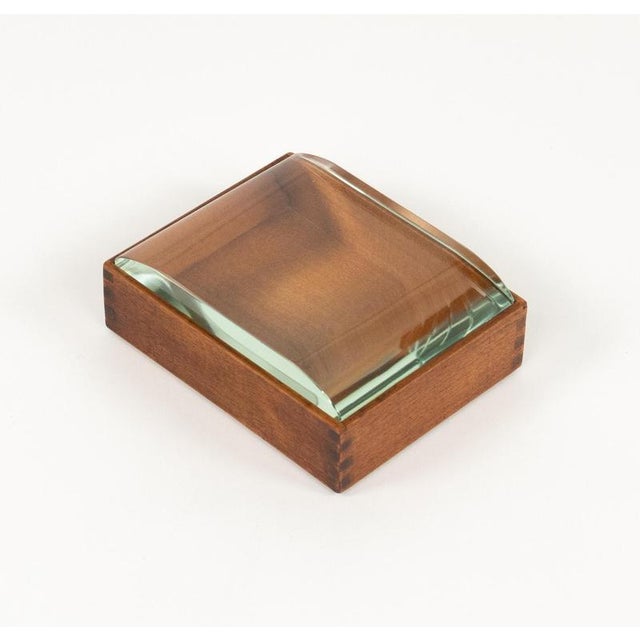 Mid-Century Box in Wood and Glass by Pietro Chiesa, Italy, 1950s For Sale - Image 11 of 16