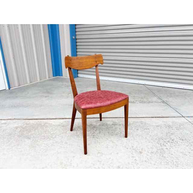 Mid Century Walnut Dining Chairs by Kipp Stewart for Drexel For Sale - Image 10 of 14
