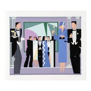 Black Tie, 1983 Signed Screenprint by Giancarlo Impiglia For Sale