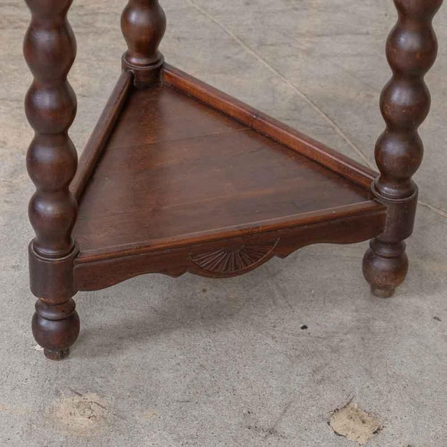 Wood 1940s French Bobbin Wood Side Table For Sale - Image 7 of 13