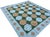 Not Yet Made - Made To Order Handmade New Zealand Wool Dhurrie, Sky Blue, Beige and Green Swedish Tile Rug- 78"x88" For Sale - Image 5 of 13