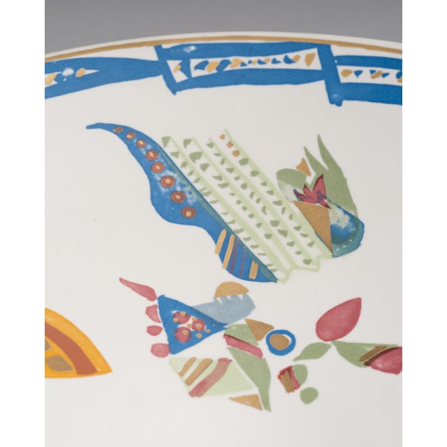 Large Alta Mira Porcelain Wall Plate by Gilbert Portanier for Rosenthal, 1970s For Sale - Image 11 of 13