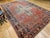 Mid 19th Century Farahan Rug, Hand-Knotted Wool, Floral Medallion Pattern, Red & Blue, 8x12 For Sale In Chicago - Image 6 of 18