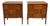 Edmond J. Spence, Sculptural Nightstands, Walnut, Sweden, 1950s For Sale