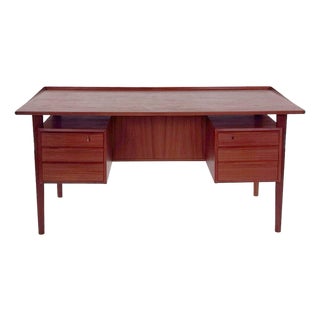 Vintage Danish Freestanding Desk by Peter Løvig Nielsen, 1960s For Sale