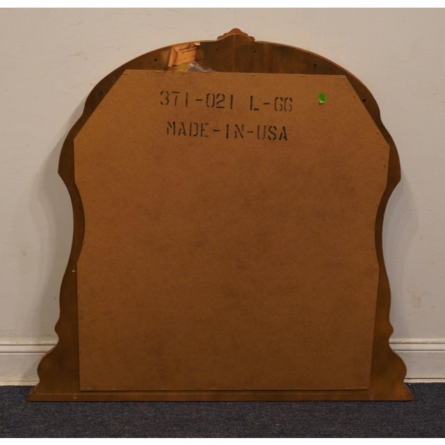 1990s American Drew Quarter Sawn Oak Victorian Inspired 45" Dresser Mirror 371-021 For Sale - Image 5 of 6