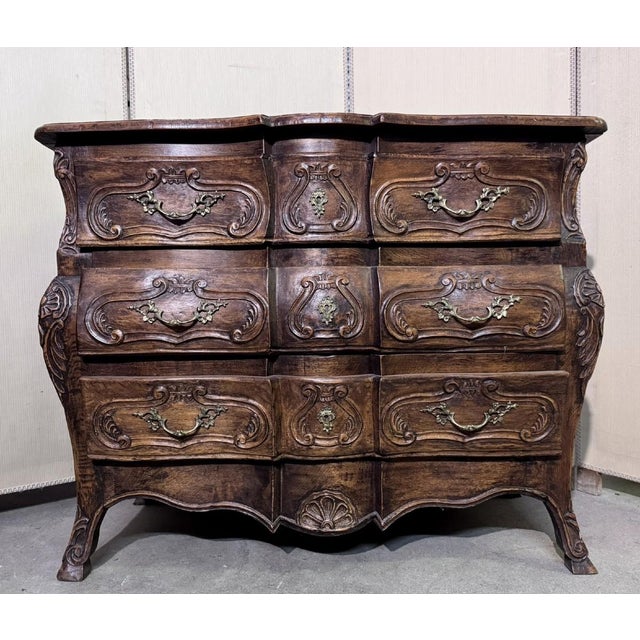 1920s Louis XV Style Curved Tomb-Shaped Commode, 1920s For Sale - Image 5 of 5
