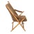 A magnificent pair of folding campaign chairs, made in France. The frames have been expertly carved to mimic bamboo, as...