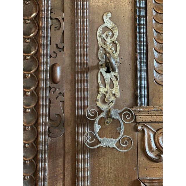 Late Renaissance Museum-Quality Facade Wardrobe, 1620s For Sale - Image 6 of 16