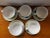 This is a 1950s 10 Piece Set Japanese Ironstone Ware Hand Painted Bowls & Saucers. The bowls measures 2 1/2" high and 5...