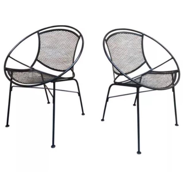 Mid 20th Century Tempestini for Salterini Radar Hoop Chairs - Set of 4, Attributed For Sale In Atlanta - Image 6 of 6
