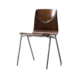 Stacking Chair with Pagholz Shell from Thur-Op-Seat, West Germany, 1970s For Sale