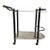 Modern Black and Brass Tea or Bar Cart, Vintage Design, Elegant Style For Sale