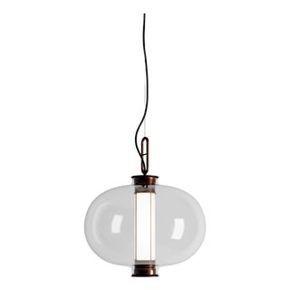 Bai T Ma Ma Suspension Lamp in Steel and Glass by Neri and Hu for Pararachilna For Sale