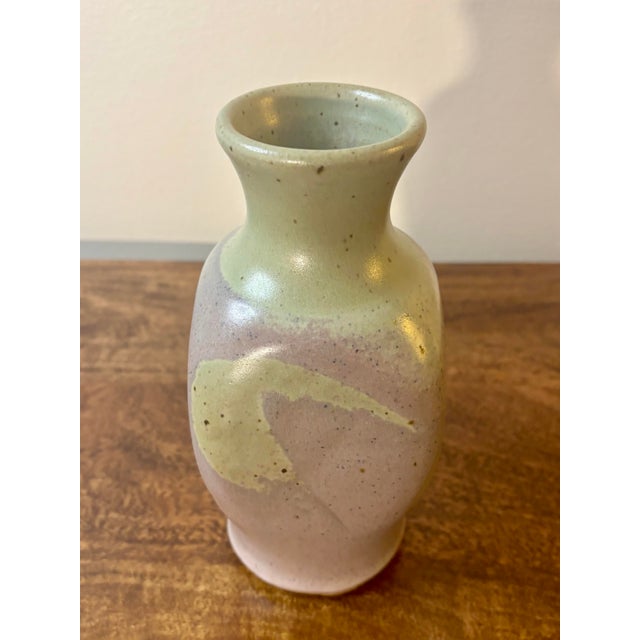 Vintage Mid-Century Modern Studio Pottery Vase, Signed For Sale In Miami - Image 6 of 7