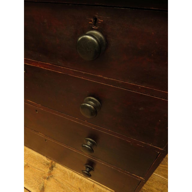 English Stained Pine Chest of Drawers For Sale - Image 5 of 18