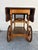 Vintage Drop-Leaf Bar Cart / Tea Cart, Trolley With Wheels and Removable Tray For Sale In Los Angeles - Image 6 of 10