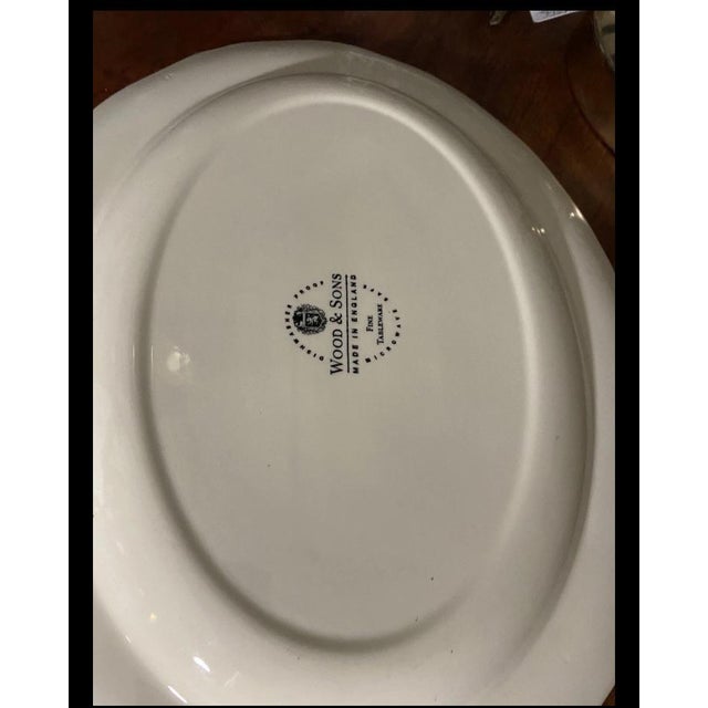 (4)Wood & Sons Colonial Rose Oval Platters/Serving Plates (4). Excellent vintage condition 12 by 10”
