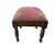 Vintage Stool/Footstool Upholstered W/ Kutchi Indian Banjara Fabric W 16" H For Sale - Image 4 of 6