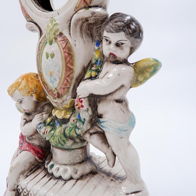 Antique Rococo Style Porcelain Mantel Clock, 19th Century For Sale - Image 6 of 18