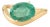Designer 2.43 Carat Genuine Emerald Wave Chunky 14k Gold Ring Size 5 For Sale