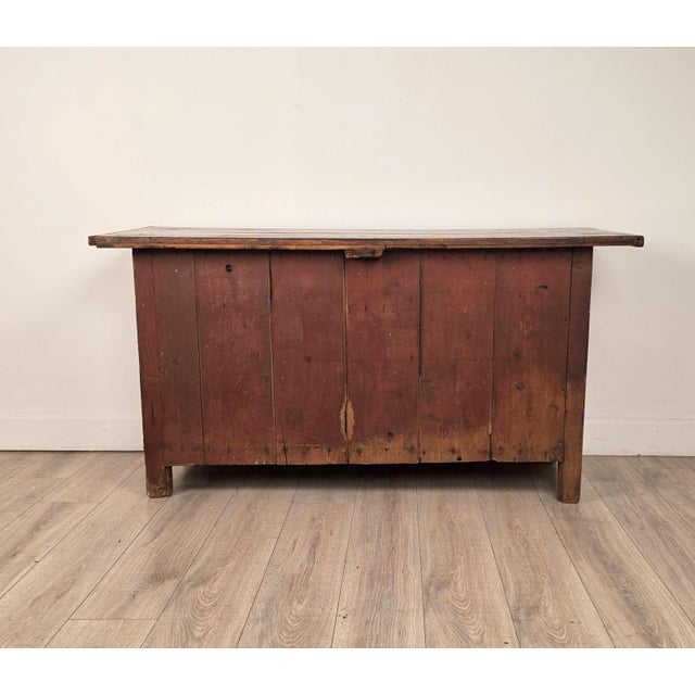 Mid 19th Century 19th Century English Rustic Pine Sideboard/Cabinet For Sale - Image 5 of 9