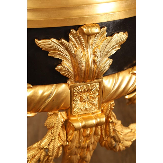 Fine Quality Bronze And Marble Louis XVI Style Gueridon Table For Sale - Image 11 of 18