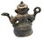 Metal Antique Bronze Ganesha Seated Meditation Four Hands Hindu Ganapati Sculpture For Sale - Image 7 of 10
