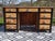 Large desk made entirely of solid pine. Vintage model, 1940s, suitable for a centerpiece. The back is fully covered in...
