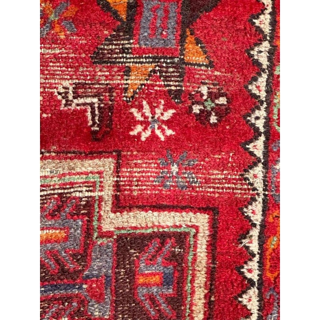Vintage Distressed Rustic Hamadan Rug, 1950s For Sale - Image 6 of 18