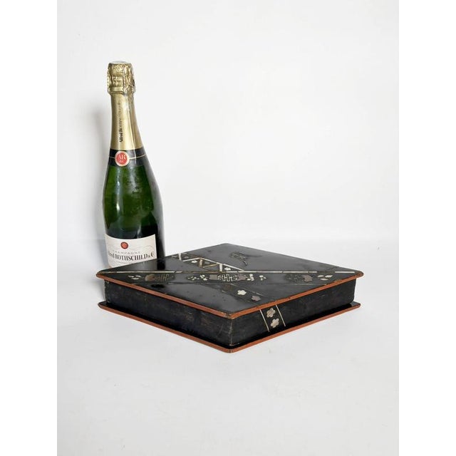 Antique Japanese Wooden Box, 1800s For Sale - Image 3 of 12