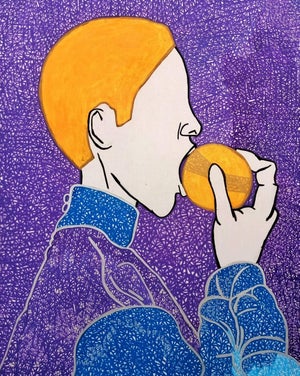 Take a Bite Into Greatness Contemporary Painting