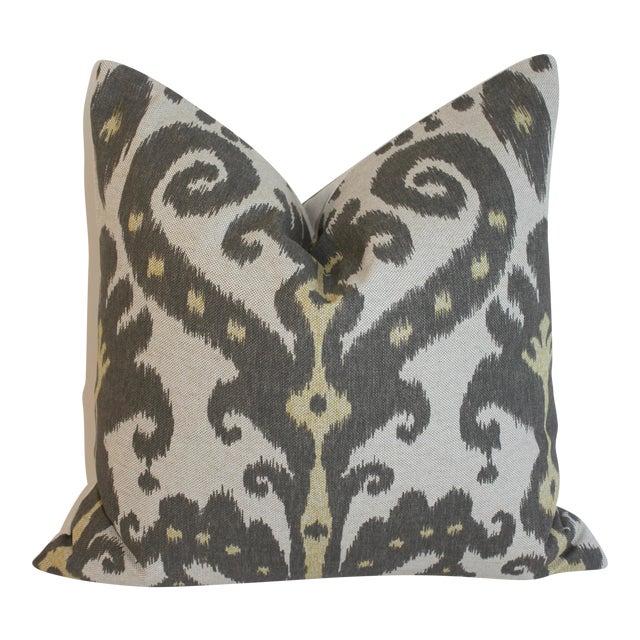 Ikat Linen Pillow Chairish