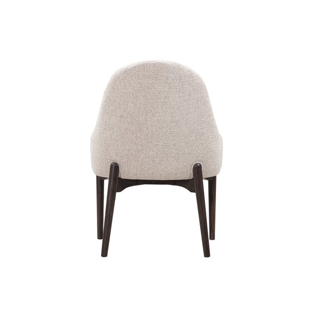 Glendale Stone White Performance Chenille Dining Chair For Sale - Image 4 of 9