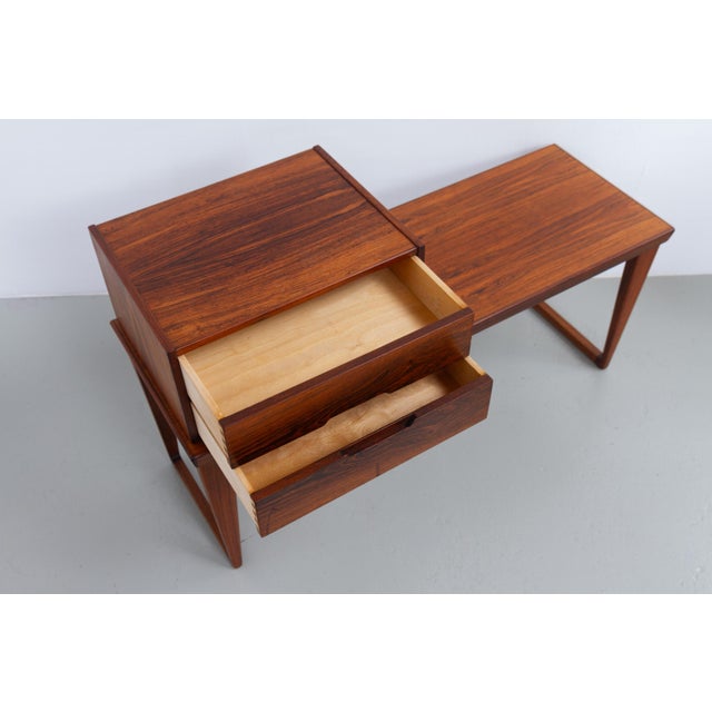 Rosewood Bench Set by Kai Kristiansen for Aksel Kjersgaard, 1960s For Sale - Image 15 of 18