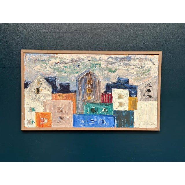Kai Nielsen, Houses, 1960s, Oil on Panel For Sale - Image 12 of 18