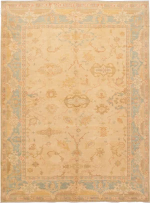 21st Century Turkish Oushak Wool Rug 10 X 14