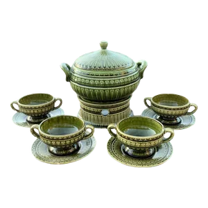 Mid 20th Century Mid-Century Japanese Soup Tureen Set- 12 Pieces