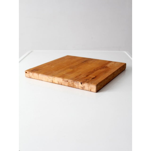 Vintage Handmade Wood Cutting Board For Sale - Image 9 of 12