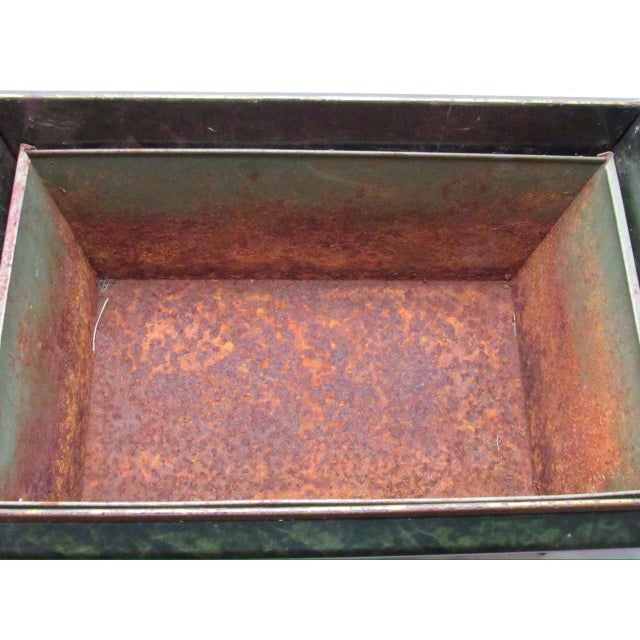 Vintage French Tole Painted Cachepot or Planter For Sale - Image 15 of 17