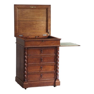 Antique Gründerzeit Oak Writing Desk, 1890 For Sale