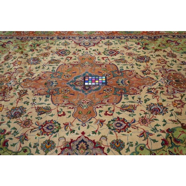 1960s Vintage Tabriz Rug 6'2'' x 8'8'' For Sale - Image 5 of 11