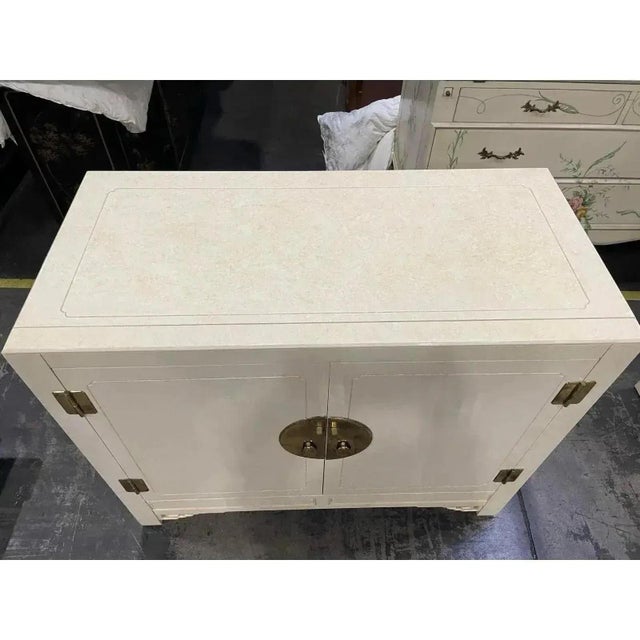 White of Mebane Lacquered Asian Chinoiserie Style Sideboard For Sale - Image 9 of 10