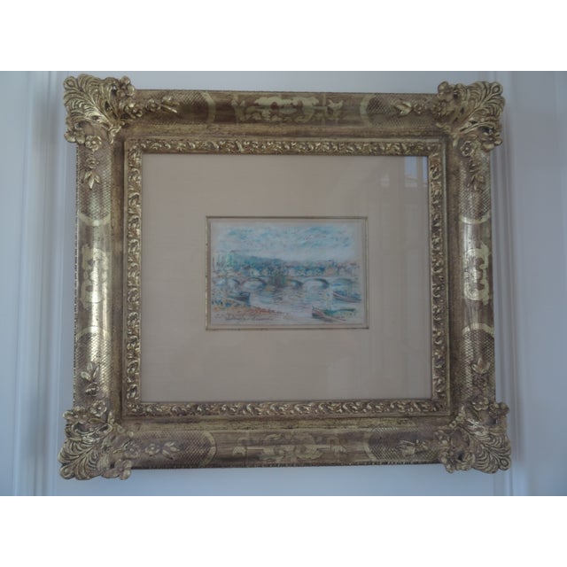 A beautiful pastel painting by renowned french artist Paul Emile Pissarro signed lower left. From a Beverly Hills...