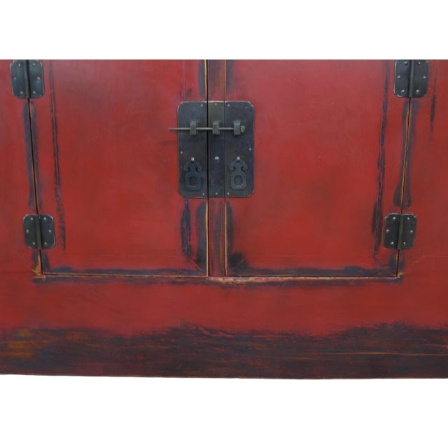 Late 19th Century Red Gansu Sideboard For Sale - Image 9 of 9