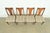 1960s Broyhill Brasilia Mid-Century Modern Sculpted Walnut Dining Chairs, Set of Four For Sale - Image 5 of 12