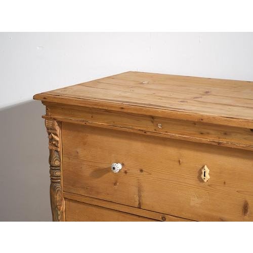 Wood Antique Wood Chest of Drawers, 1920s For Sale - Image 7 of 9