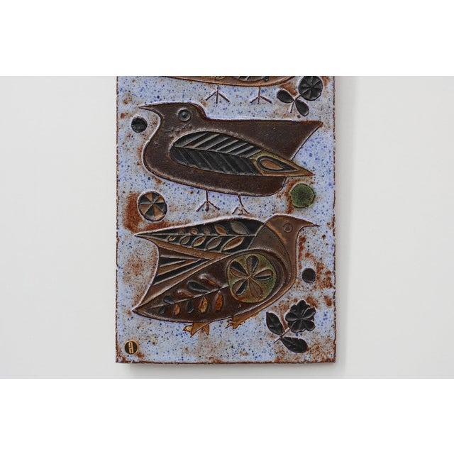 1960s Mid‑Century Modern Ceramic Wall Panel by Amphora, Belgium, 1960 For Sale - Image 5 of 11