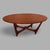 Mid-Century Astro-Inspired Oval Teak Coffee Table For Sale - Image 4 of 7